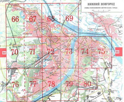 Карта с линейкой нижний новгород